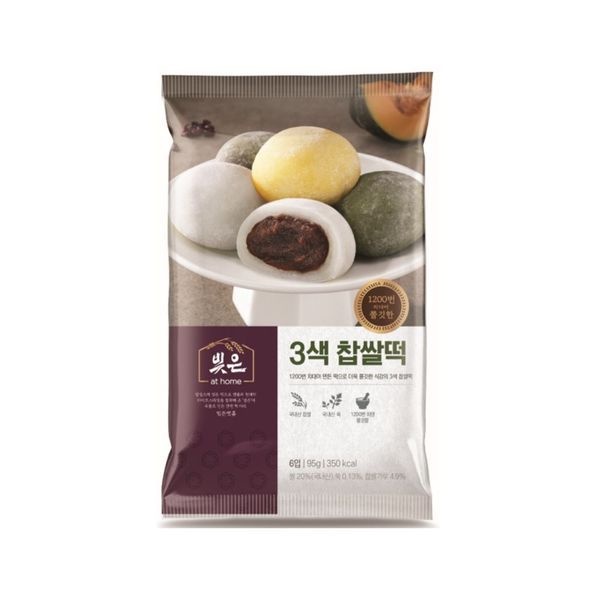 삼립 빚은 삼색 찹쌀떡 6구 330g 4봉(24입)