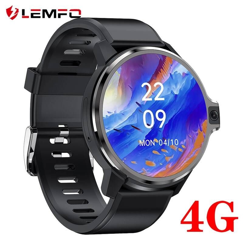 [해외] 스마트워치 LEMFO 안드로이드 스마트 워치 남자 1050mAh LEMP Smart시계 GPS 와이파이 4G 64G 1.6 인치 400*400 HD 듀얼 카메라