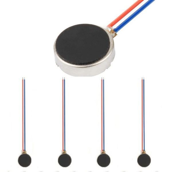 [해외] 5피스 10x2mm 미니 DC 진동 모터 3V 12000rpm 플랫(2.7mm) 코인 버튼 타입 마이크로 모바일 휴대폰 호출기 태블릿 가정용