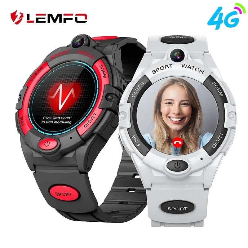 [해외] 스마트워치 LEMFO i10 스마트 워치 어린이 지원 비디오 통화 WIFI GPS 방수 IP67 680mah 배터리 키즈 smart시계 For Android IOS