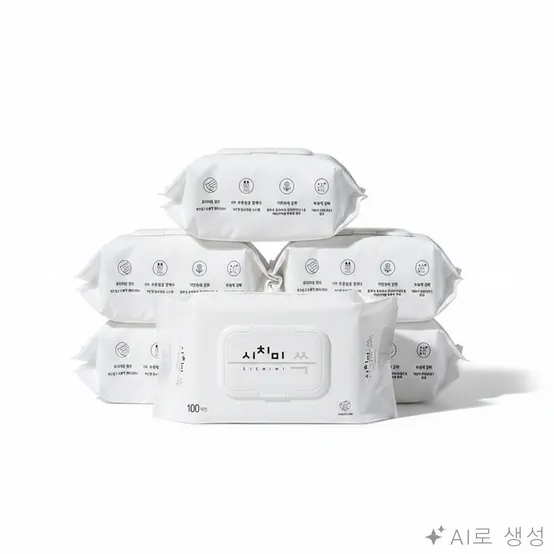 도톰한 물티슈 10개 가정용물티슈 순한물티슈 도톰한물티슈 대용량물티슈
