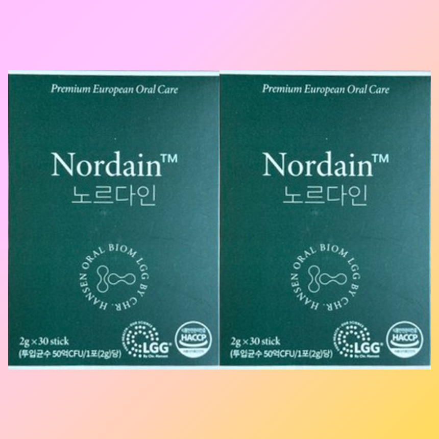 2박스 노르다인 구강유산균