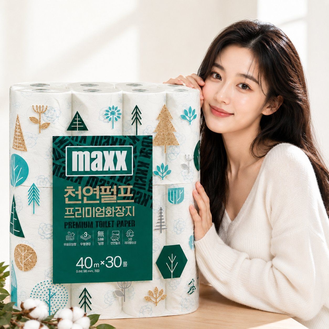 MAXX 맥스 프리미엄 화장지 보들보들 미래생활