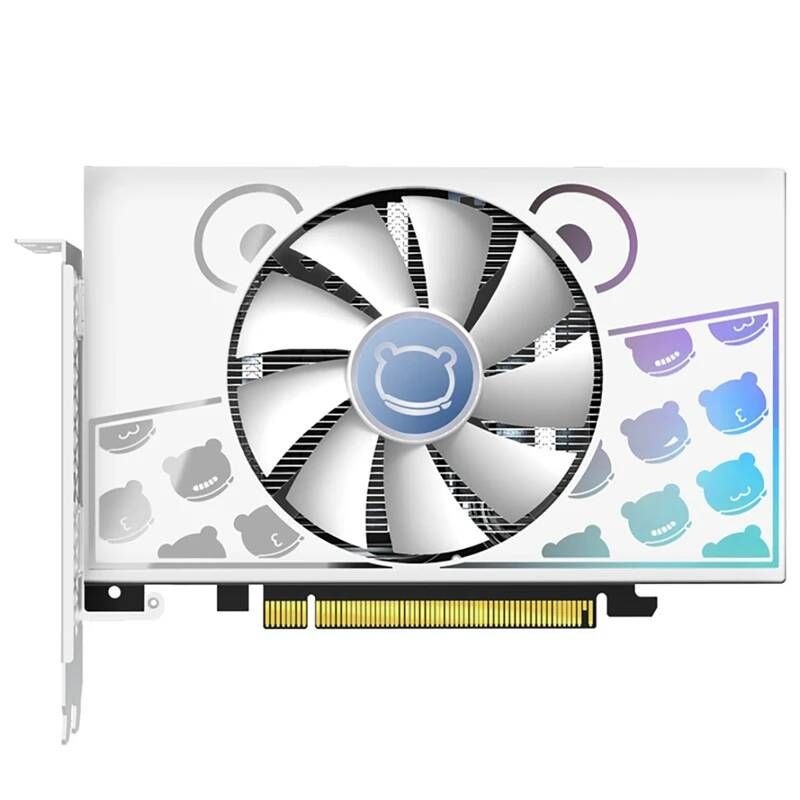 [해외] Yeston RX6500XT-4GD6 MA 데스크탑 그래픽 카드 4G 64Bit GDDR6 2825Mhz PCI-Express 4.0 AMD RDNA 2 귀여운 비디오 1 팬