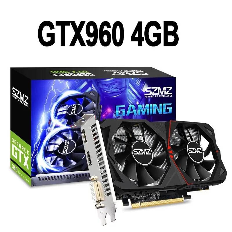 [해외] GTX960 게임 그래픽 카드 오리지널 NVIDIA Geforce GTX 960 2GB 4GB GDDR5 128 비트 GPU 비 gtx 750 1050 ti