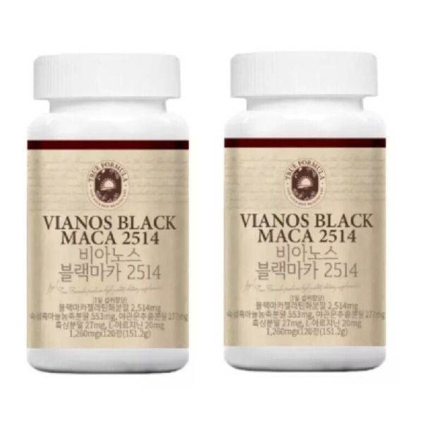트루포뮬러 비아노스 블랙마카 2514 1260mg 120정 2박스 비아녹스