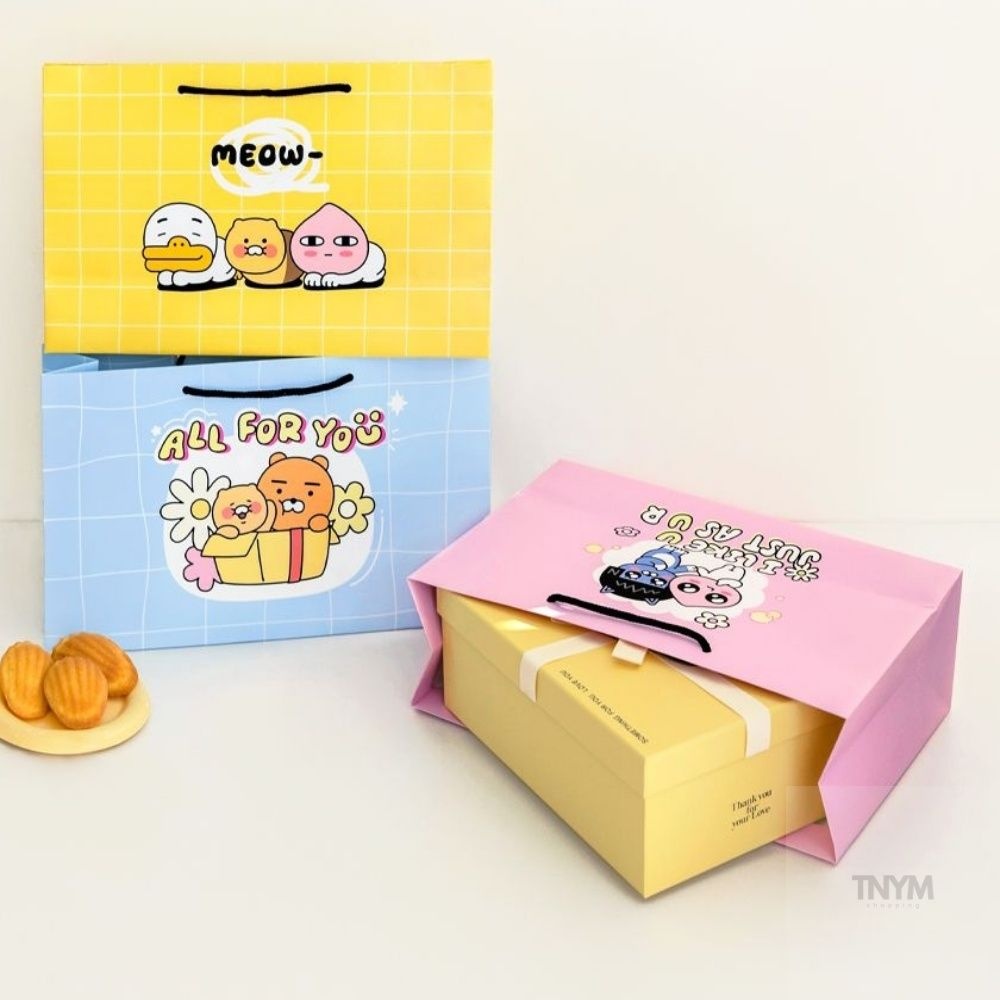 카카오프렌즈 와이드 쇼핑백 L 선물포장백 선물포장가방 답례품백