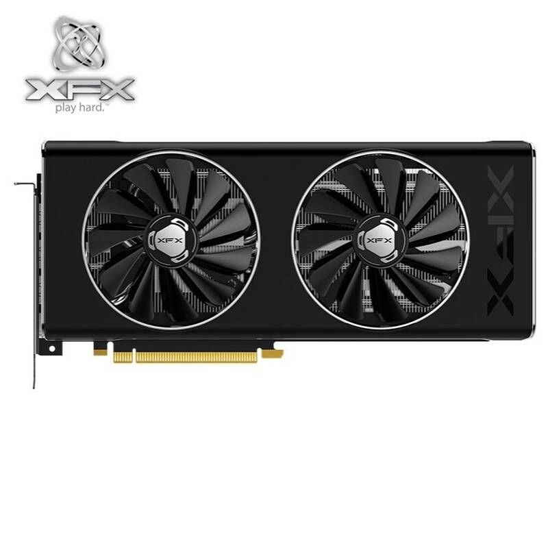 UnKnown [해외] XFX Radeon-RX 5700 XT 8GB GDDR6 비디오 카드 AMD RX5700 8G RX 5700XT 그래픽 1nm 14000MHz 2560SP PC 지도 RX5700XT 사용