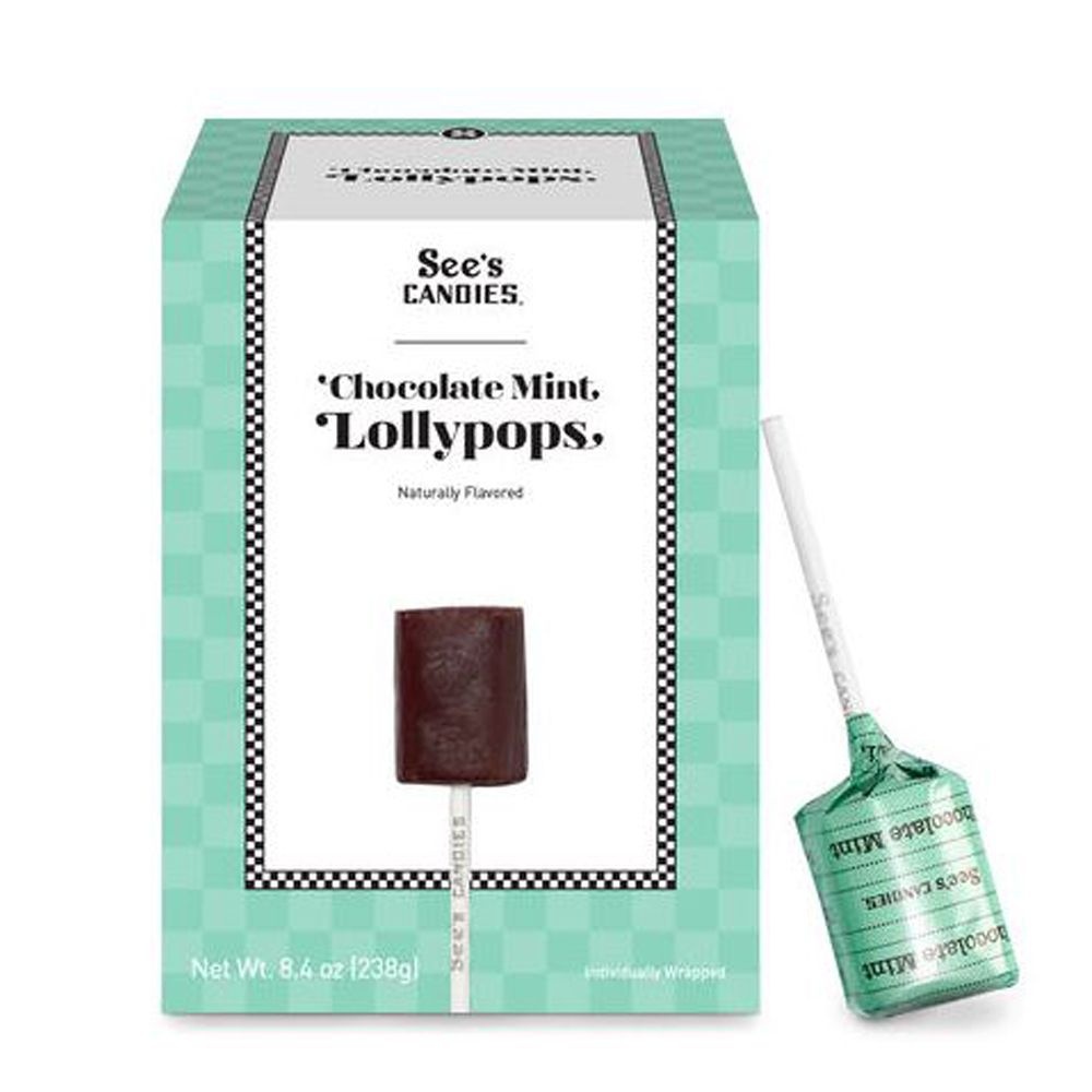 씨즈캔디 롤리팝 어쏘티드 초콜렛 민트맛 12개입 238g Lollypops