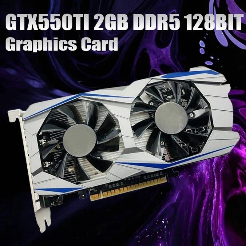 [해외] Gtx550ti 그래픽 카드 2GB DDR5 128Bit PCIE 2.0 비디오 HDMI 호환/DVI/VGA 데스크탑 게임