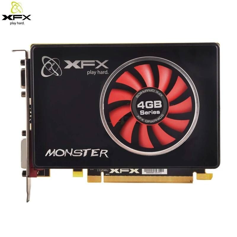 UnKnown [해외] XFX 비디오 카드 R7 240A 4GB 128Bit GDDR3 그래픽 AMD 240 시리즈 VGA 4G 4096 x 2160 DVI HDMI 중고