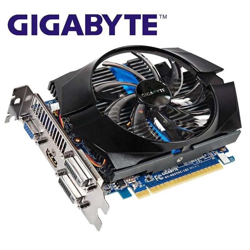 [해외] GTX 650Ti 1GB 그래픽 카드 nVIDIA Geforce 용 128Bit GDDR5 GV-N65TOC-1GI 비디오 Dvi VGA 사용
