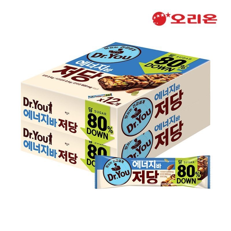 오리온 에너지바 저당 1P (50g) x 24개