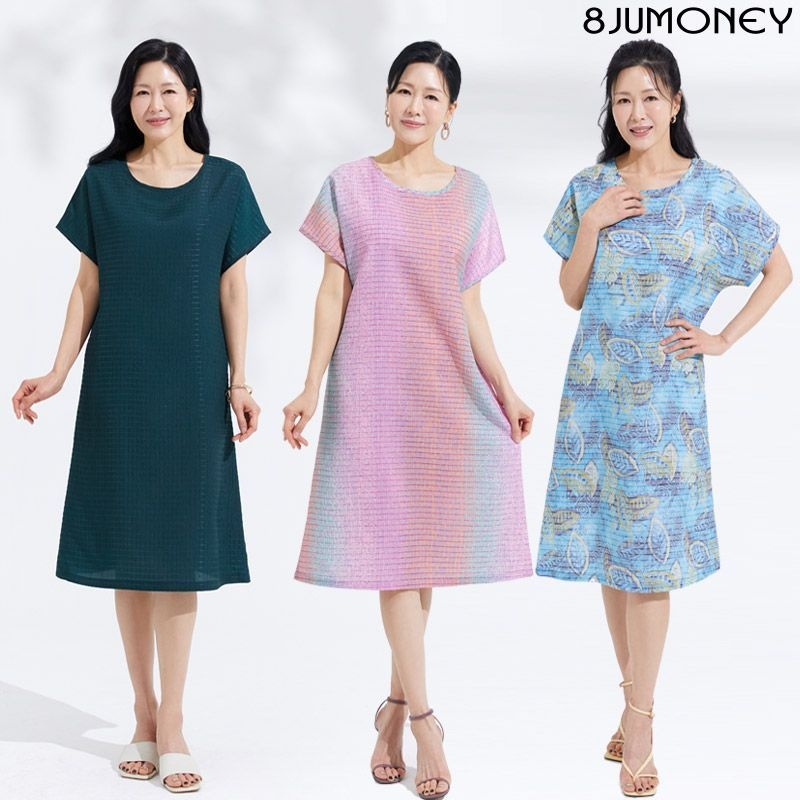 국내제조 풍기인견원단 혼방 원피스 3종[36020803]