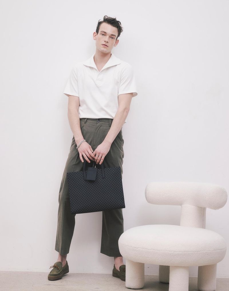 DAKS MEN'S ACCESSORIES DAKS MEN'S ACCESSORIES 블랙 DD 패턴 15인치 노트북수납 서류가방 DBBA6E601BK 1146047