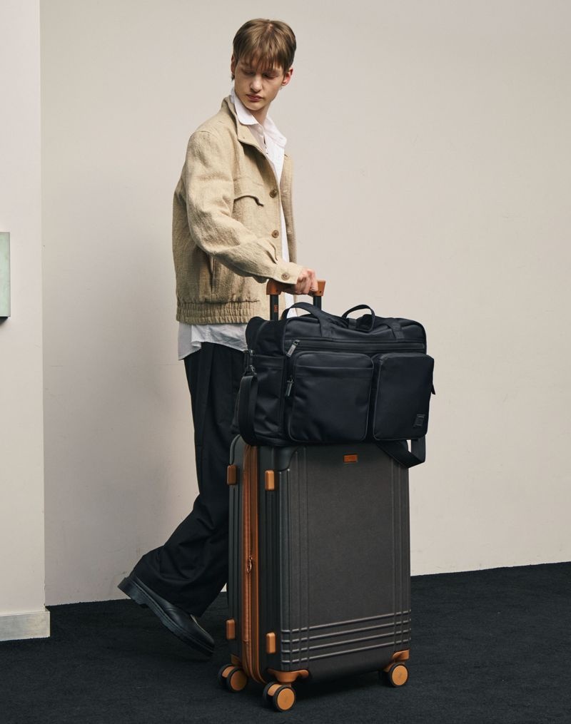 DAKS MEN'S ACCESSORIES DAKS MEN'S ACCESSORIES 블랙 초경량 사이즈 조절가능 보스턴백 DBBA5F840BK 1146076