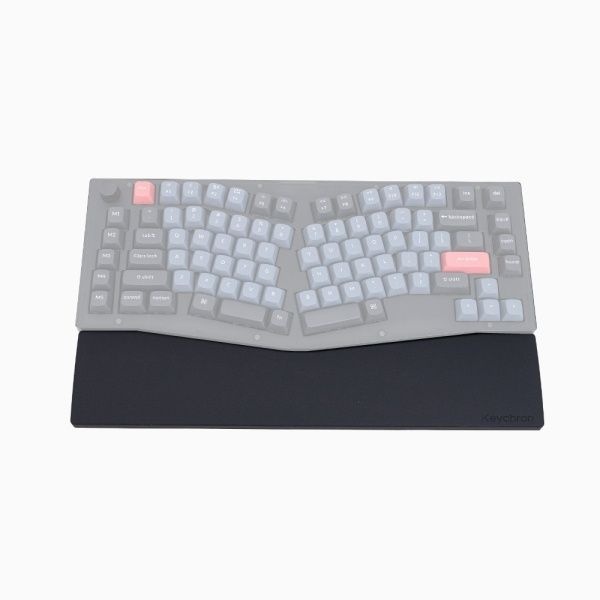 Keychron 실리콘 팜레스트 인체공학 키보드 손목 받침대 앨리스스플릿 키보드용 블랙 PR63 370778mm 4162804