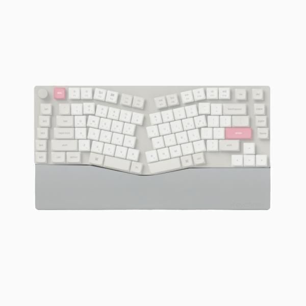 Keychron 실리콘 팜레스트 그레이 인체공학 키보드 손목 받침대 앨리스스플릿 키보드용 PR73 370778mm 4162803