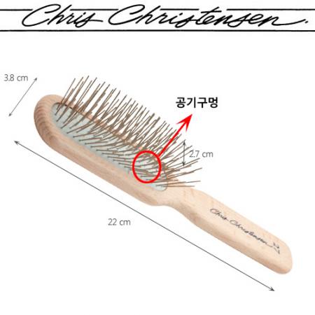 (샘플&회원가입쿠폰) 크리스 크리스텐슨 오브롱 27mm 강아지 브러쉬 고양이 도그쇼 애견미용