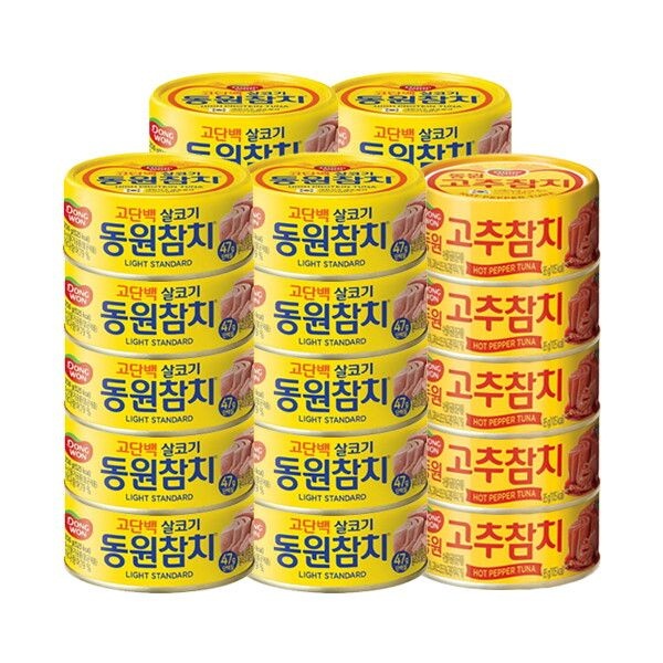 동원F＆B 동원 [동원 F&B] 동원 라이트참치 85g 20캔 + 고추참치 85g 5캔