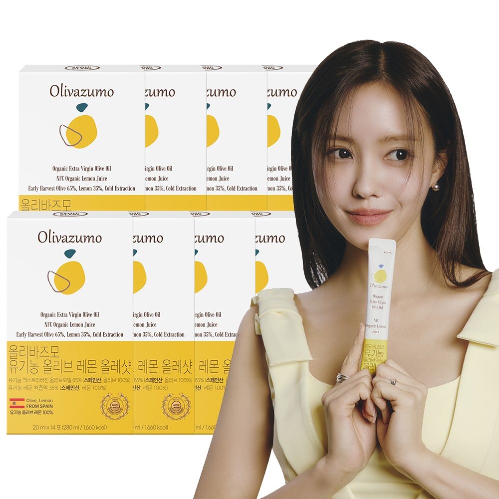 [오늘출발] 올리바즈모 [올리바즈모] 유기농 올리브오일 레몬 올레샷 스틱 20ml 14포 10박스