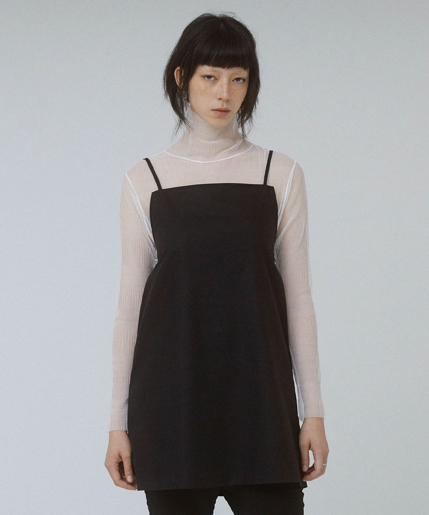 티백 SHEER PLEATS LACE TOP IV 시어 플리츠 레이스탑 아이보리