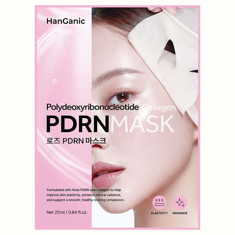 [오늘출발] 한가닉 퍼스트 로즈 PDRN 콜라겐 마스크팩 25ml X 100매