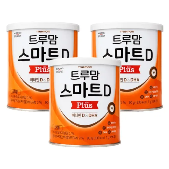 일동후디스 트루맘 스마트D 플러스 90포 3캔 간편한 스틱형 분유