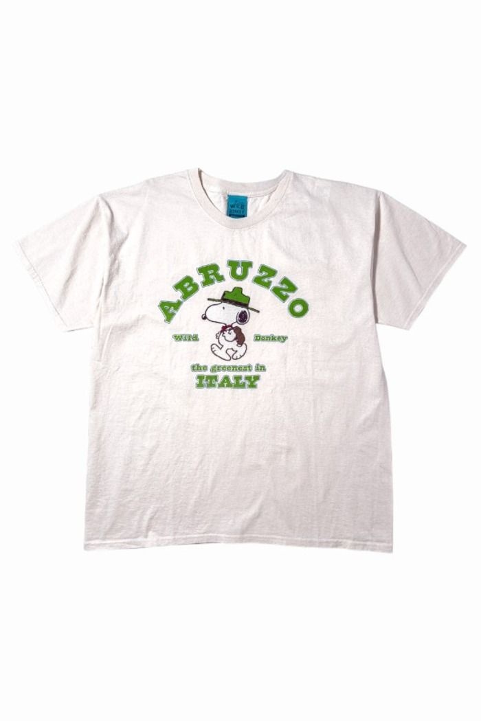 와일드동키 26SS 스누피 아브루초 반팔티셔츠 ABRUZZO TS03 001 NATURAL