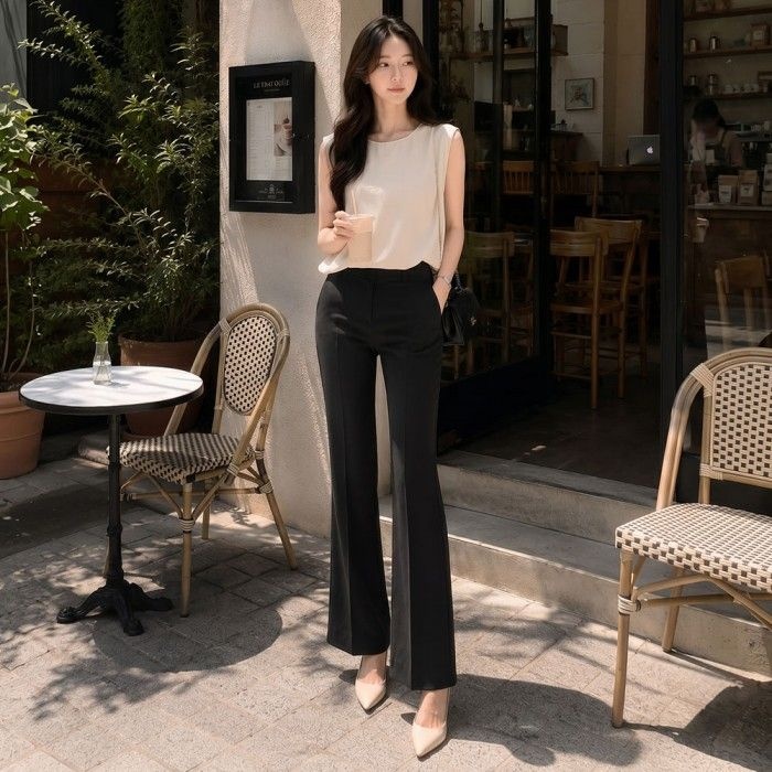 (지고트) 슬림핏 세미 부츠컷 팬츠 JS5B0SL312