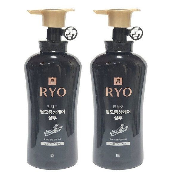 려 진결모 탈모증상케어 샴푸 두피모근케어 490ml 2개