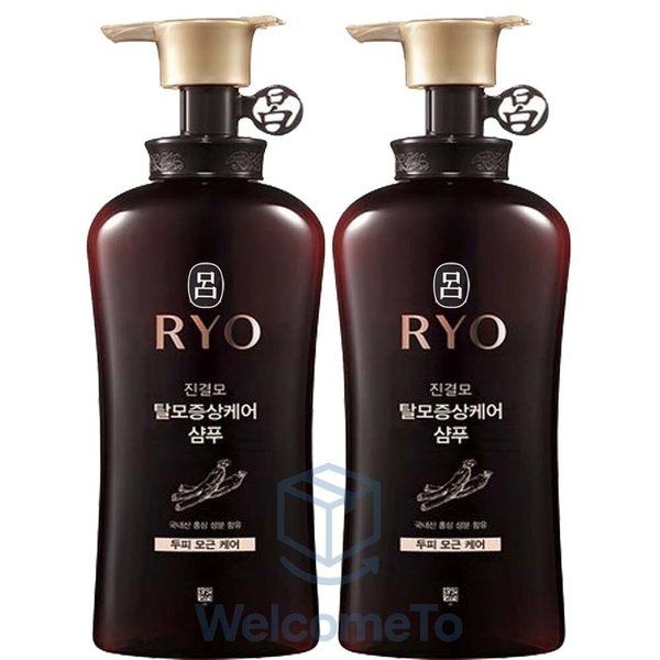 려 진결모 탈모증상케어 샴푸 490ml2개 두피 모근 모발손상 집중케어