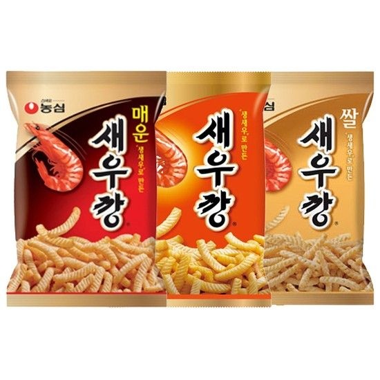 농심 새우깡 90g x 6봉 + 매운새우깡 90g x 2봉 + 쌀새우깡 80g x 2봉