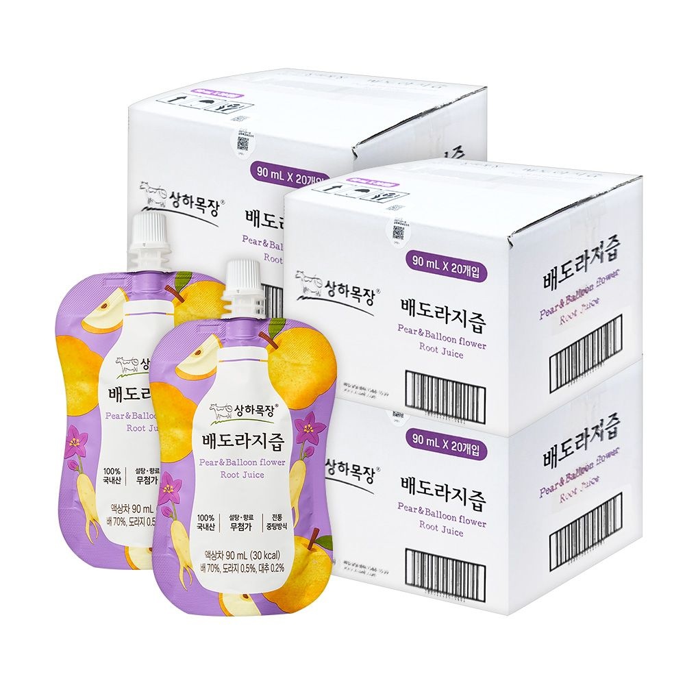 [딜크릿] 상하목장 배도라지즙 90ml 40포/80포