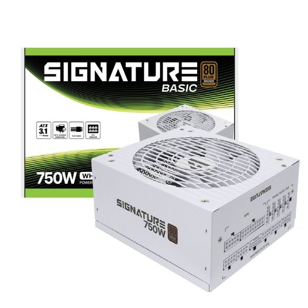 에이원 AONE 시그니처 750W 80PLUS 브론즈 풀모듈러 베이직 화이트 ATX3.1 PC파워