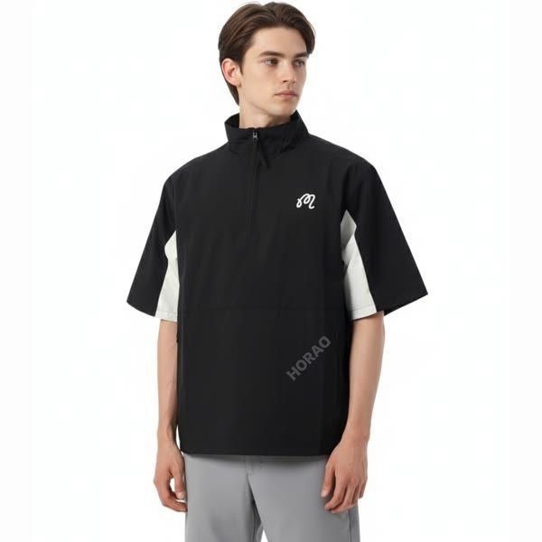 말본골프 말본 EVERGREEN NYLON WINDSHIRT ME0038BLK 남성 에버그린 나일론 윈드셔츠