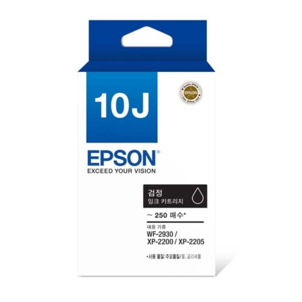 엡손 정품 잉크 T10J170 검정 잉크 WF-2930 XP-2200 XP-2205 호환