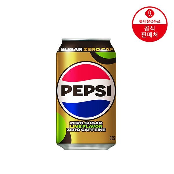 [롯데온]펩시콜라 제로슈거 라임향 제로 카페인 355ml 48캔 (26,840원/무료)