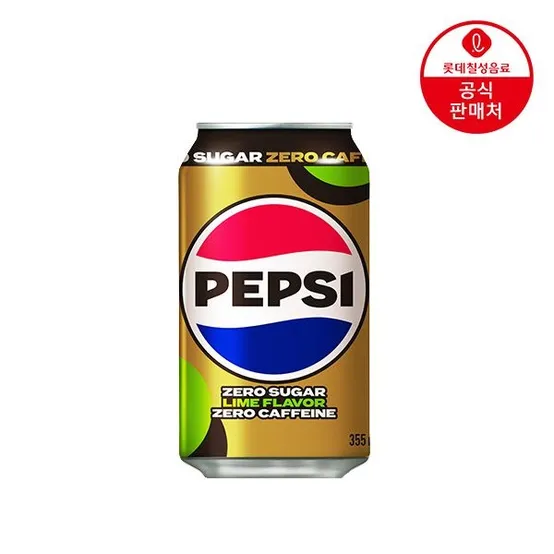 (본사직영) 펩시콜라 제로슈거 라임향 제로 카페인 355ml 48캔