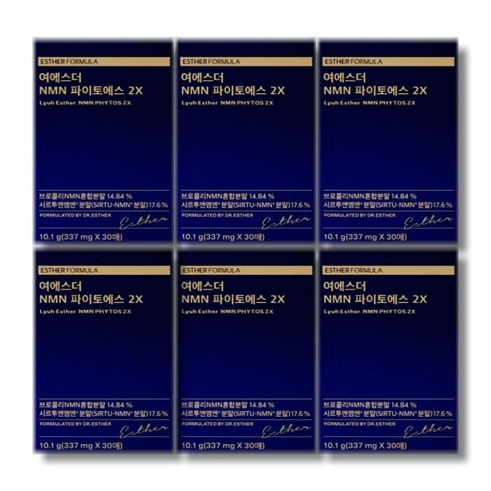 여에스더 NMN 파이토에스 2X 337mg x 30매 6박스