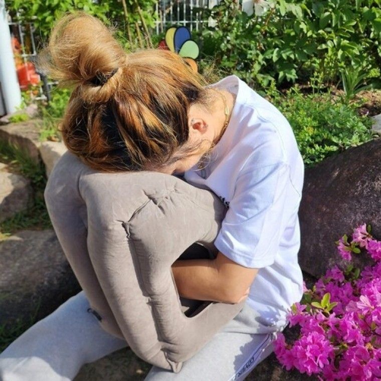 seowongarden수입 무료배송낮잠 목베개 장거리 자동차 여행 쿠션 에어 펌프빠른출고