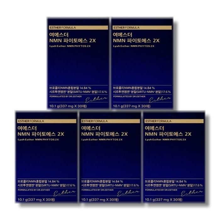 여에스더 NMN 파이토에스 2X 337mg x 30매 5박스