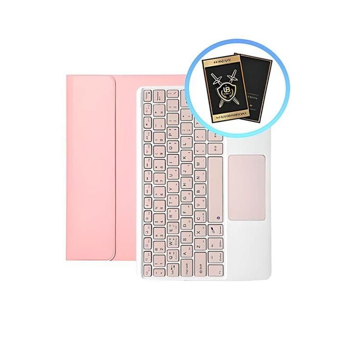 갤럭시탭S7 플러스 터치패드 키보드 케이스+전자파 차단 스티커 2매