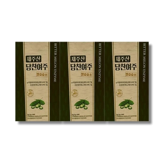 [보리담다] 제주산 당찬여주 발효효소 2g x 30포 3박스