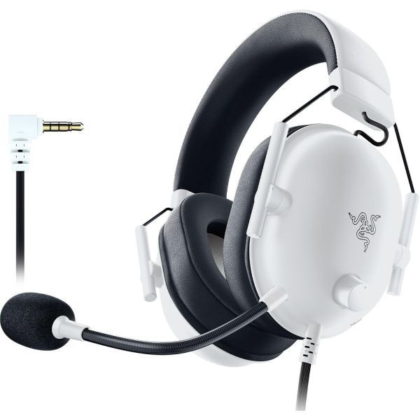 [해외] 레이저 블랙샤크 V2 X Xbox 게이밍 헤드셋: 50mm 드라이버 - 심장형 마이크로폰 - 가벼운 무게 - 편안한 소음 차단 이