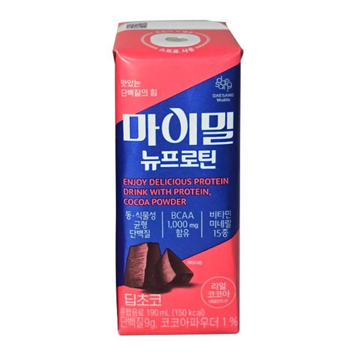 마이밀 마시는 뉴프로틴 딥초코 190ml x 30팩 단백질 음료 D