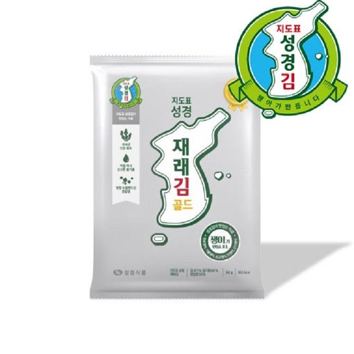 지도표성경김 지도표 성경김 재래 골드 전장김 60g 20개