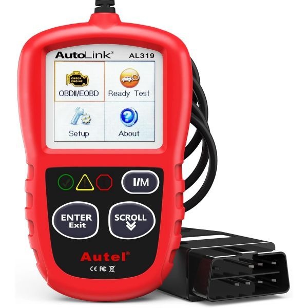 [해외] Autel Professional OBD2 스캐너 AL319 코드 리더 향상된 엔진 고장 점검 초기화 실시간 데이터 프리즈 프레임 CAN 차량 진