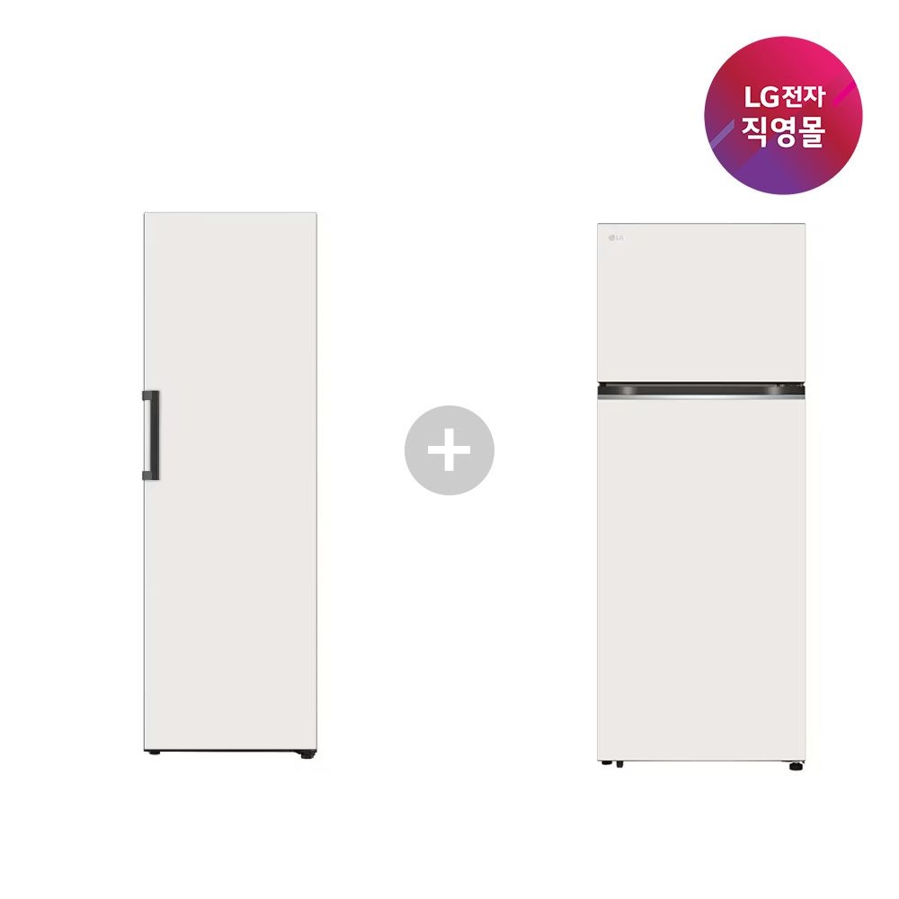 LG전자 [LG전자 직영] LG 김치냉장고+일반냉장고 세트모델 Z323MEF+D463MEE33