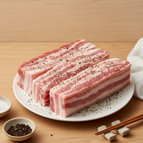 [온세일]프리미엄 듀록 통삼겹살 1kg 목살 큐브 냉삼 바베큐 (듀록 통삼겹살 1kg)